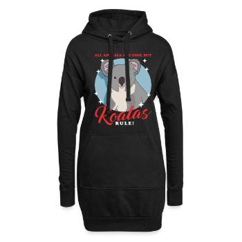 Koala Koalas Koala Ours Koala Cadeau Koala Ours Koala - Sweat-shirt à capuche long Femme - noir - Devant