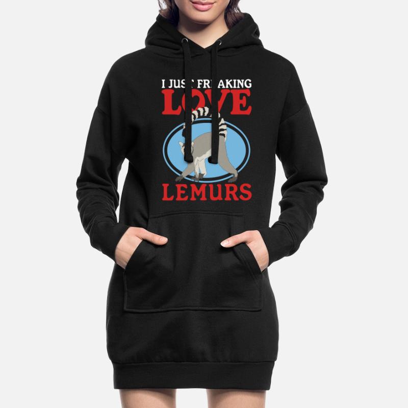 Lemur Ring-tailed lemurs Ringed Tail Lemure Gift Hoodie Dress