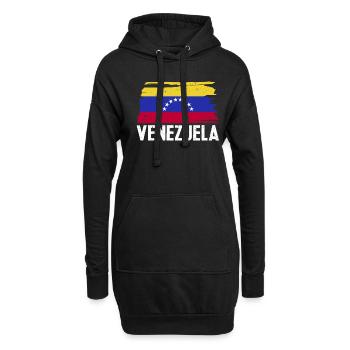 Venezuela Flagge Südamerikanisches Land Geschenk - Hoodie-Kleid - Schwarz - Vorne