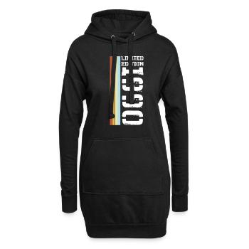 Limited Edition Retro 1990 - Hoodie-Kleid - Schwarz - Vorne