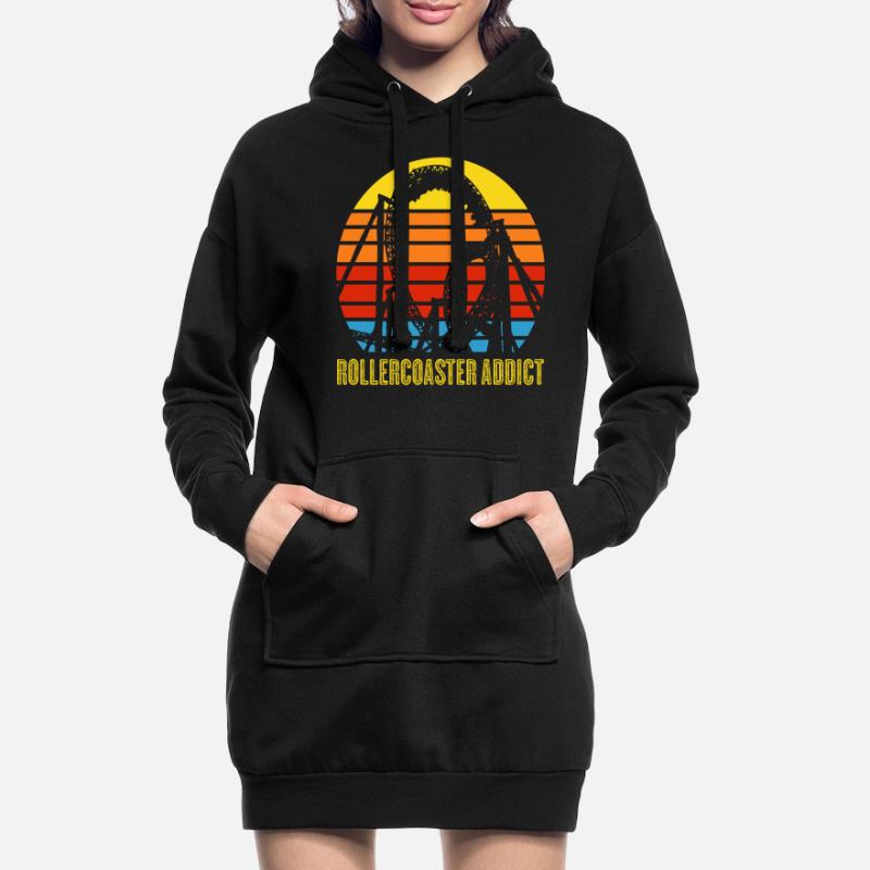 Roller Coaster Roller Coasters Rollercoaster Hoodie Dress