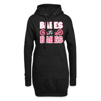 Feminismus Feministin - Hoodie-Kleid - Schwarz - Vorne