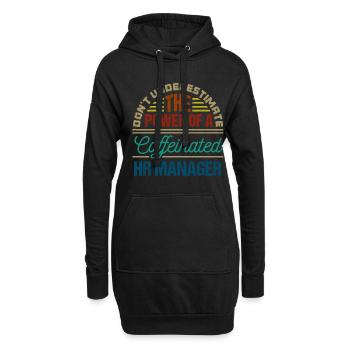 Human Resources Hr Manager Job Beruf - Hoodie-Kleid - Schwarz - Vorne