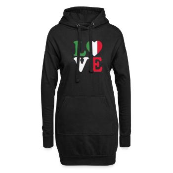 Italie Italie Italie Cadeaux Femme & Homme - Sweat-shirt à capuche long Femme - noir - Devant
