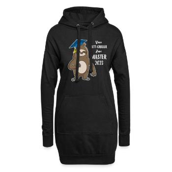 Bett-Chiller zum Master 2023 Faultier - Hoodie-Kleid - Schwarz - Vorne