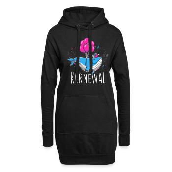 Karnewal Fasching Wal - Hoodie-Kleid - Schwarz - Vorne