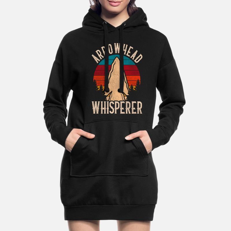Pointe de flèche Pointe de flèche Pointe de flèche Chuchoteur Sweat-shirt à capuche long Femme