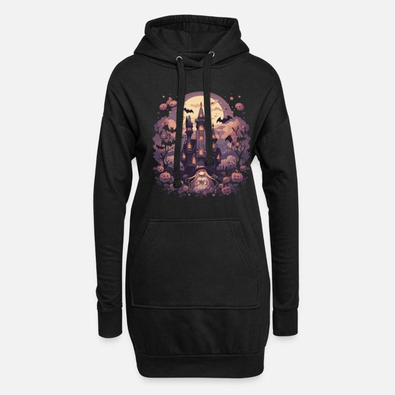 Hexe Helloween Hexen Outfit Hexen - Hoodie-Kleid - Schwarz