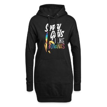 LGBTQ Bananen Schwul Stolz - Hoodie-Kleid - Schwarz - Vorne