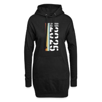 Limited Edition Retro 2025 - Hoodie-Kleid - Schwarz - Vorne