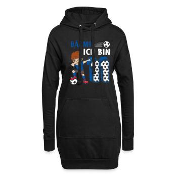 11. Geburtstag Fussball 11 Jahre Fußballer - Hoodie-Kleid - Schwarz - Vorne