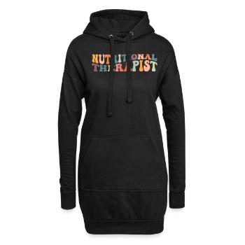 Groovy Thérapeute Nutritionnel Thérapie Nutrition - Sweat-shirt à capuche long Femme - noir - Devant