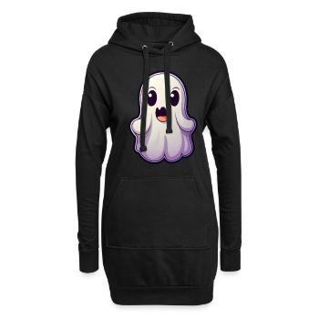Kawaii Geist - Hoodie-Kleid - Schwarz - Vorne