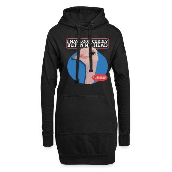 Strauß Vogel | Straußenliebhaber Strauße Geschenk - Hoodie-Kleid - Schwarz - Vorne