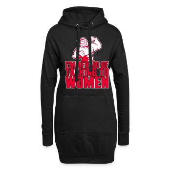 I'm Afraid Of Talking To Women 4 - Hoodie-Kleid - Schwarz - Vorne