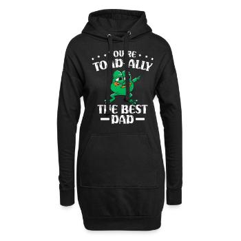 Du Bist Kröten-verbündeter Der Beste Papa - Hoodie-Kleid - Schwarz - Vorne