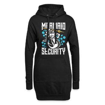 Mermaid Security Meerjungfrau - Sweat-shirt à capuche long Femme - noir - Devant