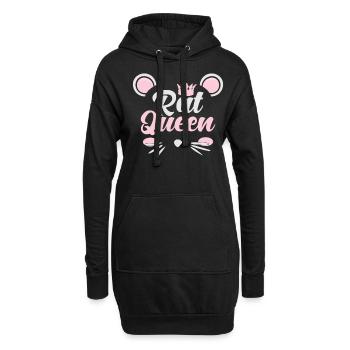 Rattenkönigin - Hoodie-Kleid - Schwarz - Vorne