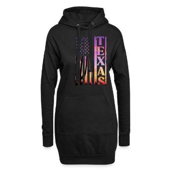 Texas - Sweat-shirt à capuche long Femme - noir - Devant