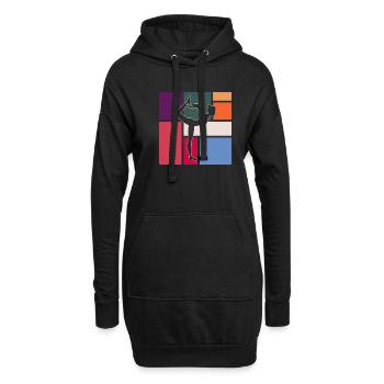 Danser - Sweat-shirt à capuche long Femme - noir - Devant