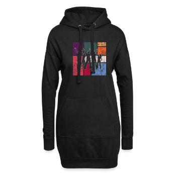 Danser - Sweat-shirt à capuche long Femme - noir - Devant