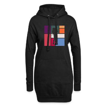 Wander - Hoodie Dress - black - Front