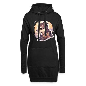 Chiens Chien Propriétaire Chien Amoureux Animal - Sweat-shirt à capuche long Femme - noir - Devant