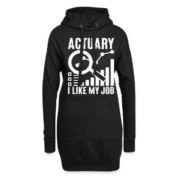 Funny Versicherungsagent Makler Versicherungsmathe - Hoodie-Kleid - Schwarz - Vorne