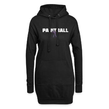 Paintball - Sweat-shirt à capuche long Femme - noir - Devant