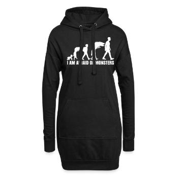 Trotzphase Pupertät Eltern - Hoodie-Kleid - Schwarz - Vorne