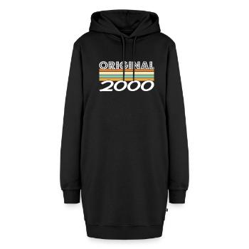 Original 2000 - Hoodie-Kleid - Schwarz - Vorne