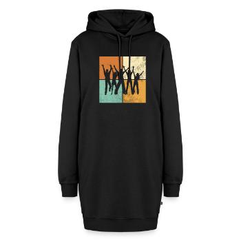 Tanzen - Hoodie-Kleid - Schwarz - Vorne