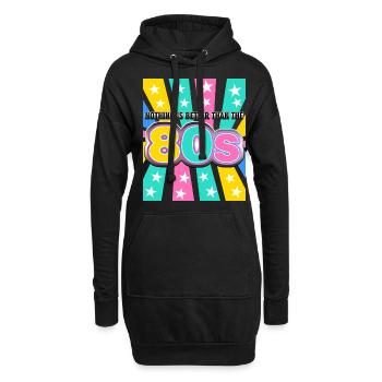 1980 Disco 80s Party 80s - Hoodie Dress - black - Front