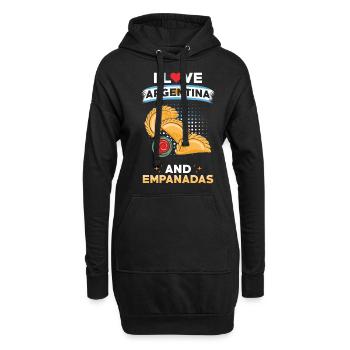 Empanadas Argentine Cuisine argentine - Sweat-shirt à capuche long Femme - noir - Devant