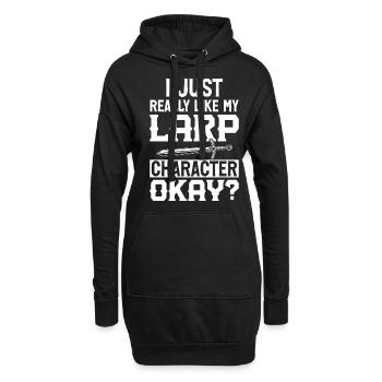 Lustiges Live-Action-Rollenspiel - Hoodie-Kleid - Schwarz - Vorne