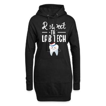 Funny Dental Lab Technician Dentist - Hoodie Dress - black - Front