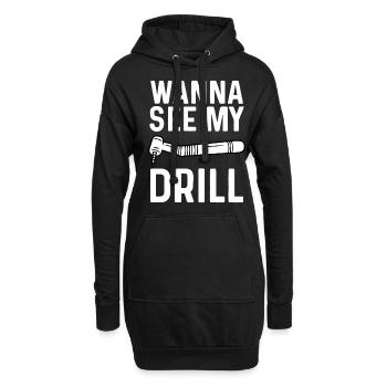 Funny Dental Lab Technician Dentist - Hoodie Dress - black - Front