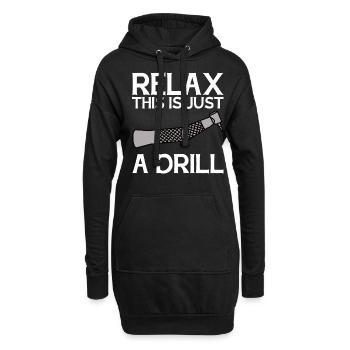 Funny Dental Lab Technician Dentist - Hoodie Dress - black - Front