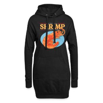 Krabben Garnelen Krabbenliebhaber Krabbe Geschenk - Hoodie-Kleid - Schwarz - Vorne