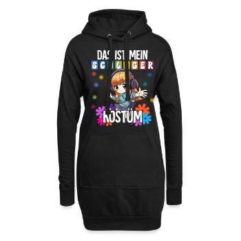 Das Ist Mein Schlager Kostüm - Hoodie-Kleid - Schwarz - Vorne