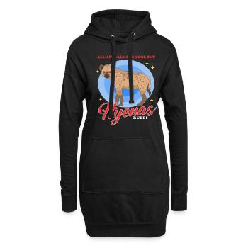 Hyène tachetée Hyène Hyène Cadeau - Sweat-shirt à capuche long Femme - noir - Devant