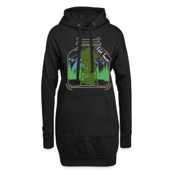 Tour d’observation de l’Eifel Eifel - Sweat-shirt à capuche long Femme - noir - Devant