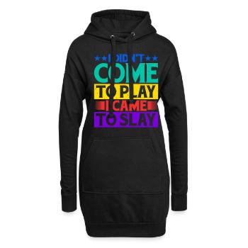 Je ne suis pas venu pour jouer, je suis venu pour tuer 8 - Sweat-shirt à capuche long Femme - noir - Devant