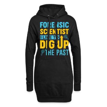 Drôle de chercheur scientifique - Sweat-shirt à capuche long Femme - noir - Devant