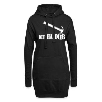 Hammer Zimmermann Dachdecker Steinmetz - Hoodie-Kleid - Schwarz - Vorne
