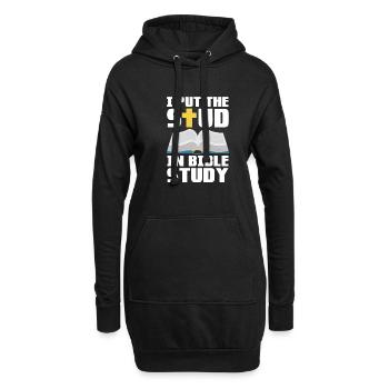Bibel Bibelvers Christliche Sprüche Jesus Geschenk - Hoodie-Kleid - Schwarz - Vorne