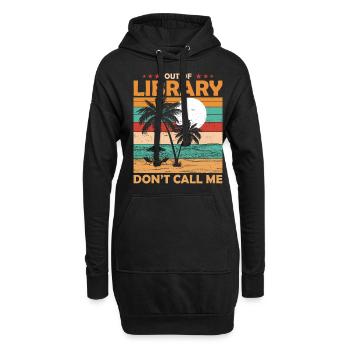 Don de pension du bibliothécaire bibliothécaire - Sweat-shirt à capuche long Femme - noir - Devant