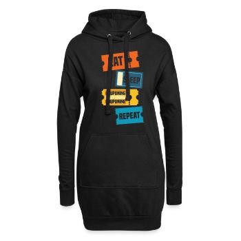 Lustiges Extrem Couponing Coupon Geschenk - Hoodie-Kleid - Schwarz - Vorne