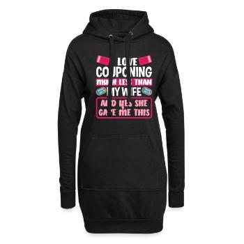 Funny Extreme Couponing Coupon Gift - Hoodie Dress - black - Front