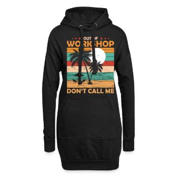 Engineer retirement from the workshop pension - Hoodie Dress - black - Front
